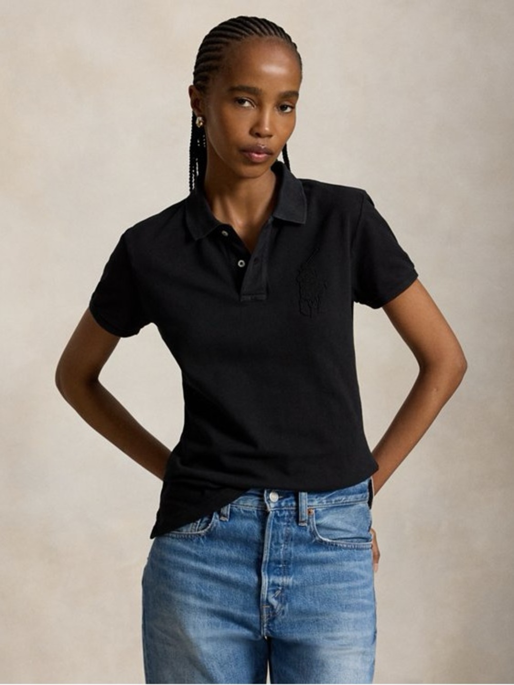 Ralph Lauren Black Polo with White Pony Logo XL NWT - Picture 7 of 9